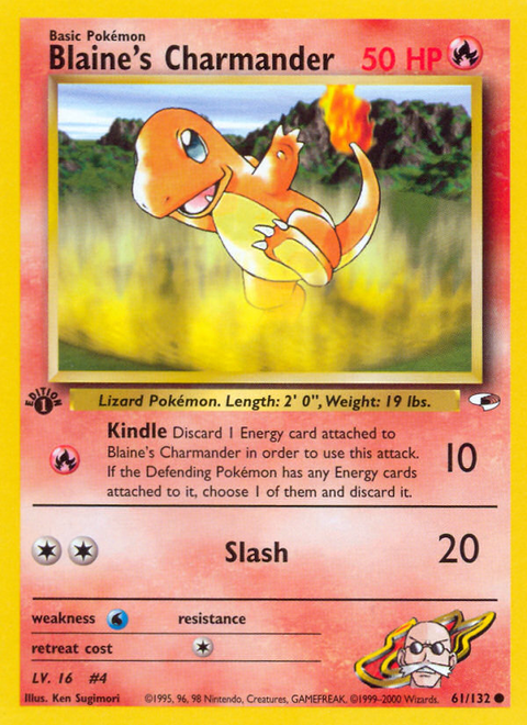 Blaine's Charmander - 61/132 (1st Edition)