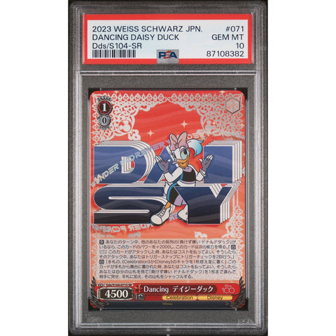 2023 WEISS SCHWARZ JPN DANCING DAISY DUCK PSA 10