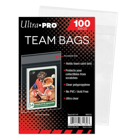 CARD SLEEVE - Team Bags Resealable Sleeves (PK100)