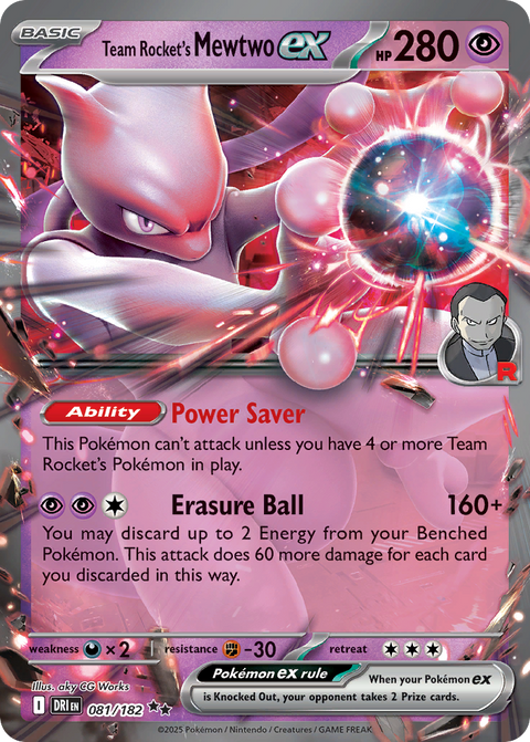 Team Rocket's Mewtwo EX - 081/182