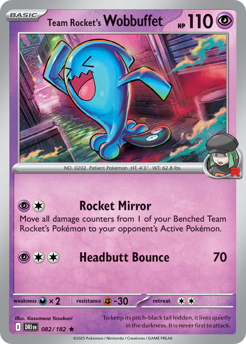 Team Rocket's Wobbuffet - 082/182
