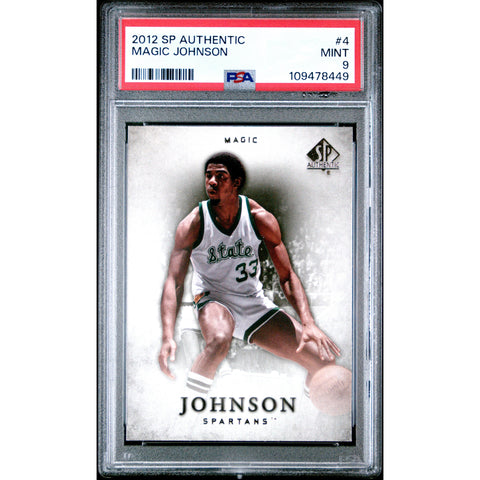 2012 SPORTS SP AUTHENTIC MAGIC JOHNSON 4 PSA 9