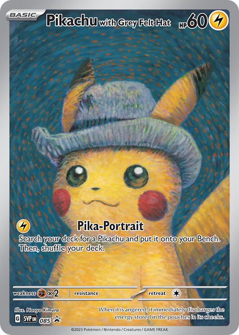 Pikachu with Grey Felt Hat - SVP085