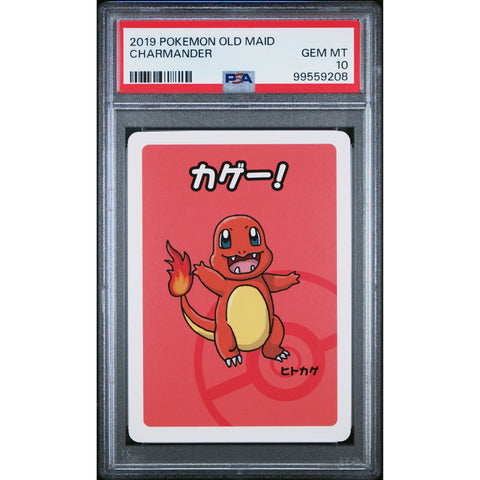 2019 POKEMON JPN OLD MAID CHARMANDER PSA 10