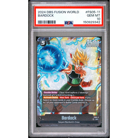 2024 DRAGON BALL BARDOCK FS05-11/97 PSA 10