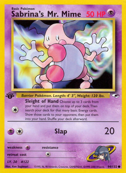 Sabrina's Mr. Mime - 94/132 (1st Edition)