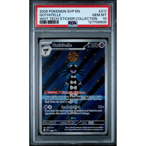 2025 POKEMON PROMO GOTHITELLE TECH STICKER COLLECTION SVP211 PSA 10