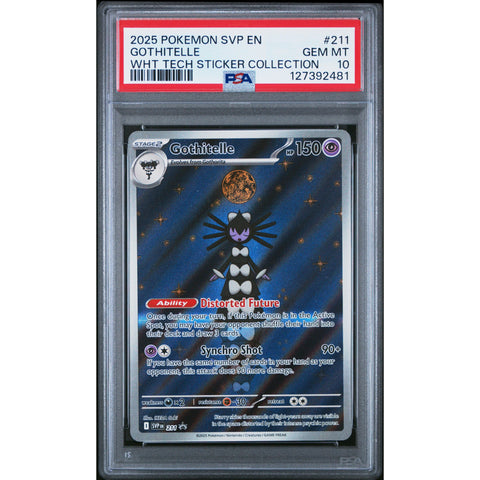 2025 POKEMON PROMO GOTHITELLE TECH STICKER COLLECTION SVP211 PSA 10