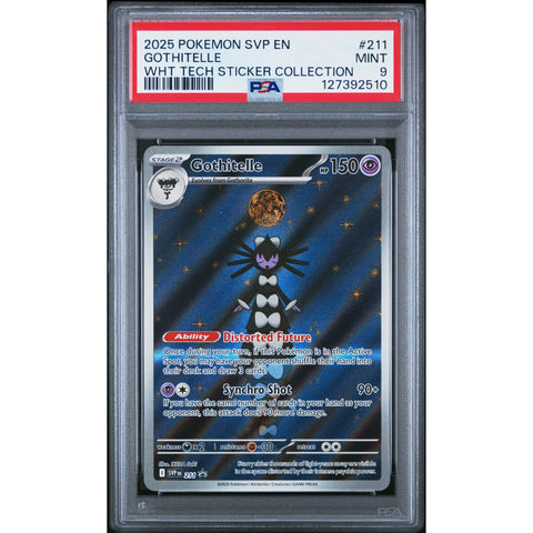 2025 POKEMON PROMO GOTHITELLE TECH STICKER COLLECTION SVP211 PSA 9