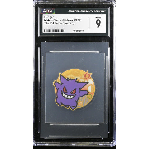 2024 POKEMON MOBILE PHONE STICKER GENGAR CGC 9