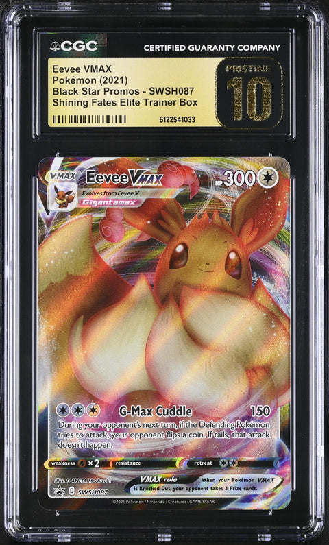 2021 POKEMON EEVEE VMAX SHINING FATES ELITE TRAINER BOX SWSH087 CGC 10