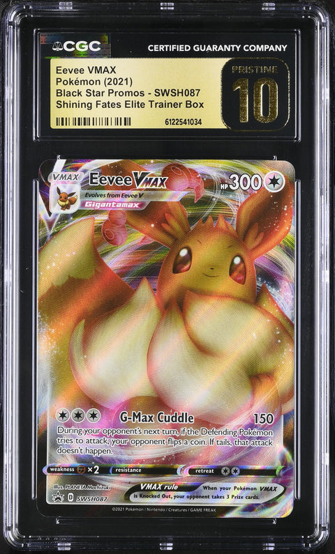 2021 POKEMON EEVEE VMAX SHINING FATES ELITE TRAINER BOX SWSH087 CGC 10