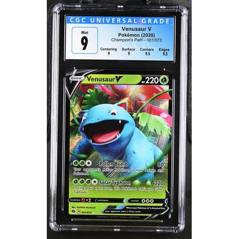 2020 POKEMON CHAMPIONS PATH VENUSAUR V 001/073 CGC 9