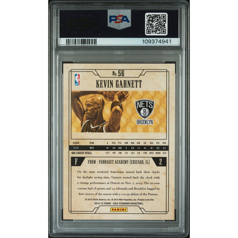 2014 PANINI GOLD STANDARD KEVIN GARNETT 56 PSA 9