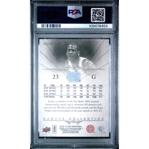 2012 SPORTS SP AUTHENTICMICHAEL JORDAN CANVAS COLLECTION CC-13 PSA 10