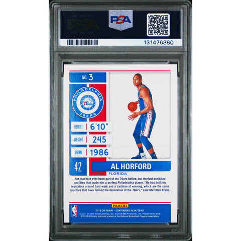 2019 PANINI PANINI CONTENDERS AL HORFORD CRACKED ICE 3 PSA 9
