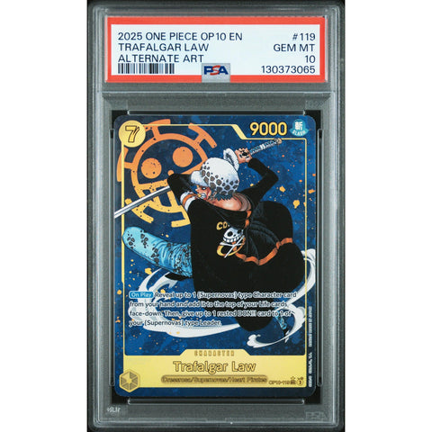 2025 ONE PIECE ROYAL BLOOD TRAFALGAR LAW SECRET ALTERNATE 119 PSA 10