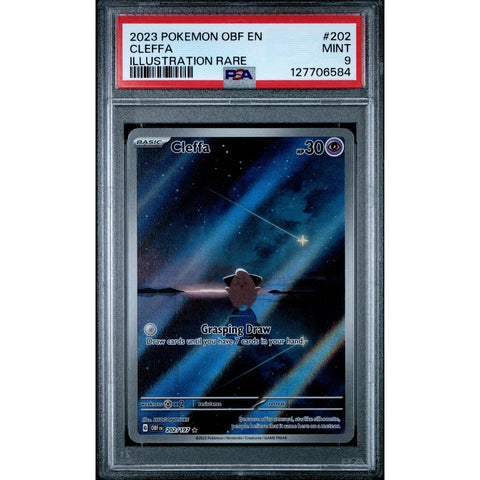 2023 POKEMON OBSIDIAN FLAMES CLEFFA 202/197 PSA 9