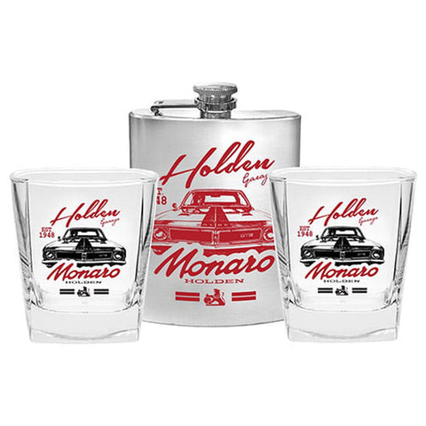 Holden Set of 2 Spirit Glass & Hip Flask