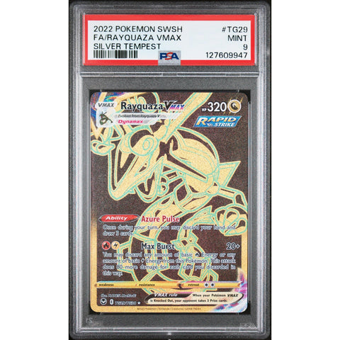 2022 POKEMON SILVER TEMPEST RAYQUAZA TG29/TG30 PSA 9