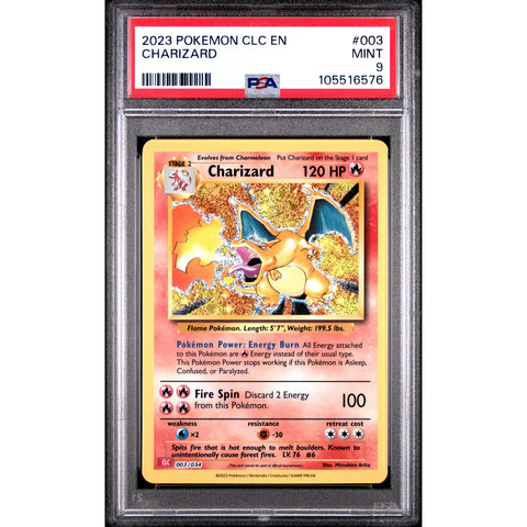 2023 POKEMON CLASSIC COLLECTION CHARIZARD 003/034 PSA 9