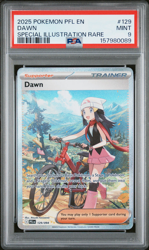2025 POKEMON DAWN SPECIAL ILLUSTRATION RARE 129/094 PSA 9