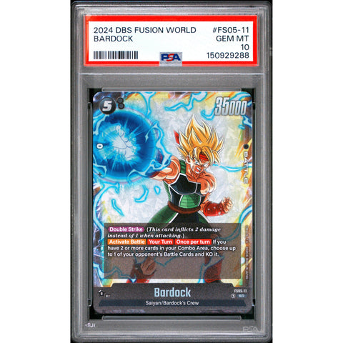 2024 DRAGON BALL BARDOCK FS05-11 PSA 10