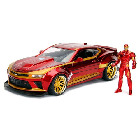 Marvel - Iron Man 2016 Chevy Camaro SS 1:24 Scale Hollywood Rides Diecast Car Model