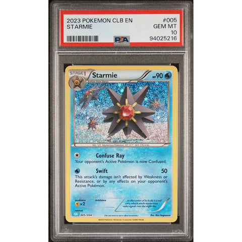 2023 POKEMON CLASSIC COLLECTION STARMIE 005/034 PSA 10