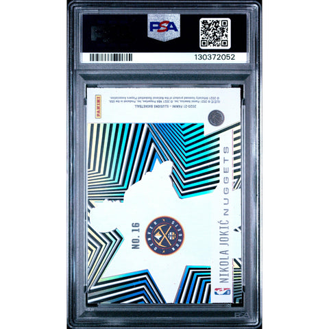2020 PANINI PANINI ILLUSIONS SHINING STARS NIKOLA JOKIC 16 PSA 9