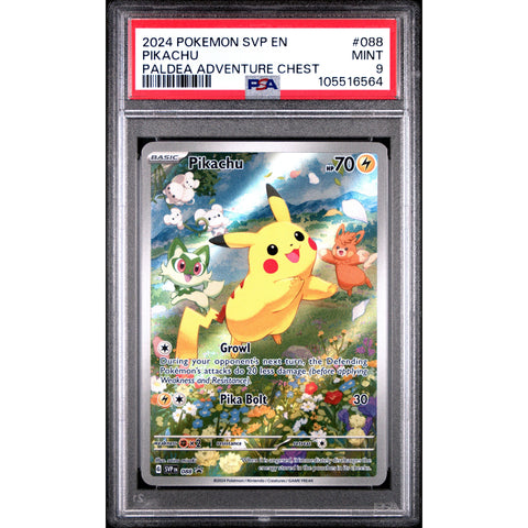 2024 POKEMON SCARLET VIOLET PROMO PIKACHU SVP088 PSA 9 3
