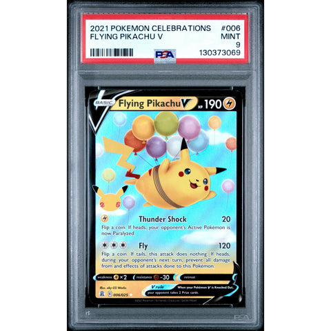 2021 POKEMON CELEBRATIONS FLYING PIKACHU 006/025 PSA 9