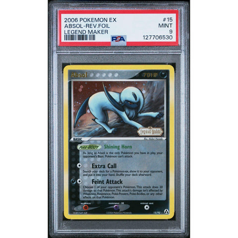 2006 POKEMON EX LEGEND MAKER ABSOL 15/92 PSA 9