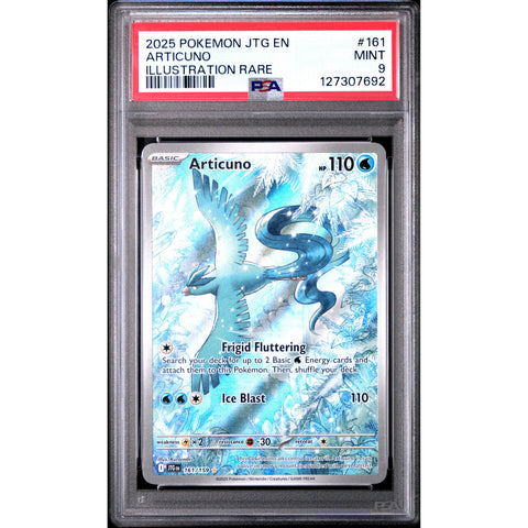 2025 POKEMON JTG EN-JOURNEY TOGETHER ARTICUNO ILLUSTRATION RARE 161/159 PSA 9