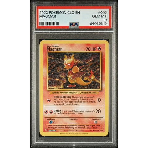2023 POKEMON CLASSIC COLLECTION MAGMAR 006/034 PSA 10