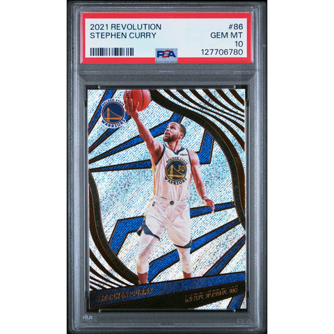 2021 PANINI REVOLUTION STEPHEN CURRY 86 PSA 10