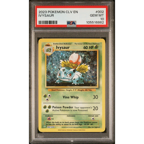 2023 POKEMON CLASSIC COLLECTION IVYSAUR 002/034 PSA 10