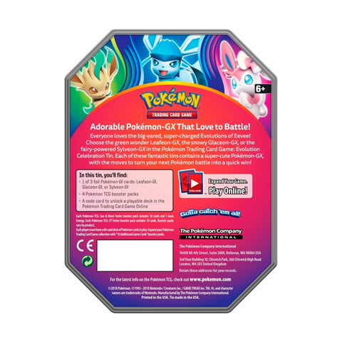 Pokemon TCG: Evolution Celebration Tin (Leafeon-GX)