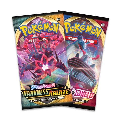 Pokemon TCG: Sword & Shield-Darkness Ablaze Booster Pack with Bonus Sword & Shield Booster Pack