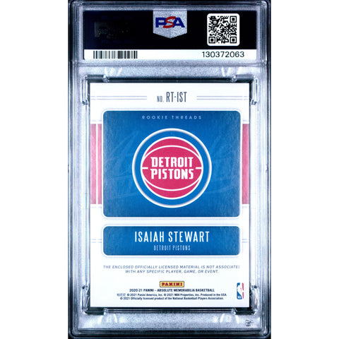 2020 PANINI ISAIAH STEWART ROOKIE THREADS PSA 10
