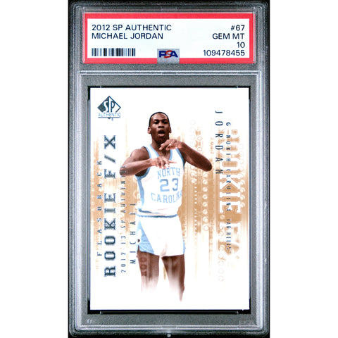 2012 SPORTS SP AUTHENTIC MICHAEL JORDAN 67 PSA 10