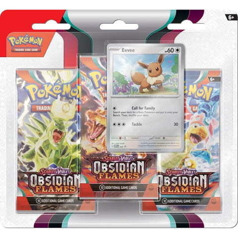Pokemon TCG: Scarlet & Violet - Obsidian Flames Three Booster Blister