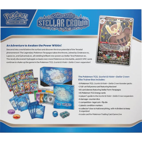 Pokemon TCG: Scarlet & Violet - Stellar Crown Elite Trainer Box