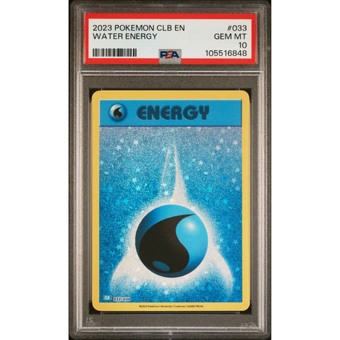 2023 POKEMON CLASSIC COLLECTION WATER ENERGY 033/034 PSA 10