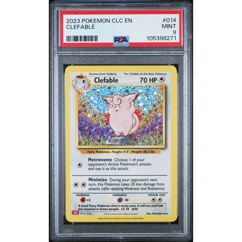 2023 POKEMON CLASSIC COLLECTION CLEFABLE 014/034 PSA 9
