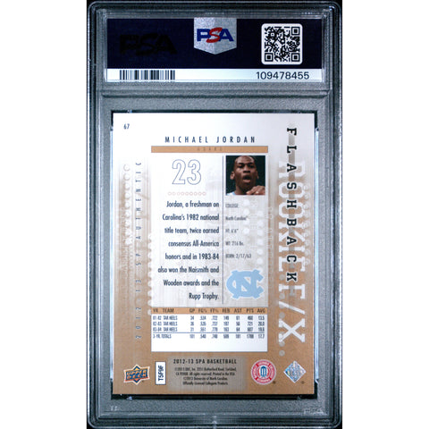 2012 SPORTS SP AUTHENTIC MICHAEL JORDAN 67 PSA 10