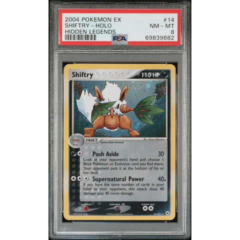 2004 POKEMON HIDDEN LEGENDS SHIFTRY HOLO 14/101 PSA 8