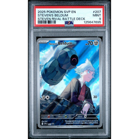 2025 POKEMON BLACK STAR PROMO STEVEN'S BELDUM SVP207 PSA 9