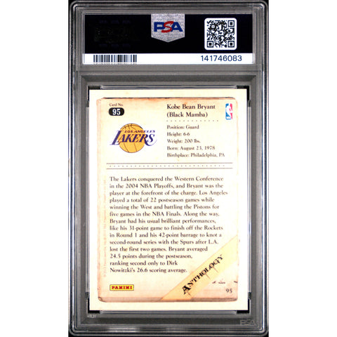 2012 PANINI PANINI KOBE ANTHOLOGY KOBE BRYANT 95 PSA 9