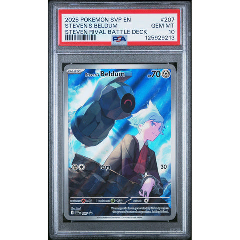 2025 POKEMON BLACK STAR PROMO STEVEN'S BELDUM SVP207 PSA 10
